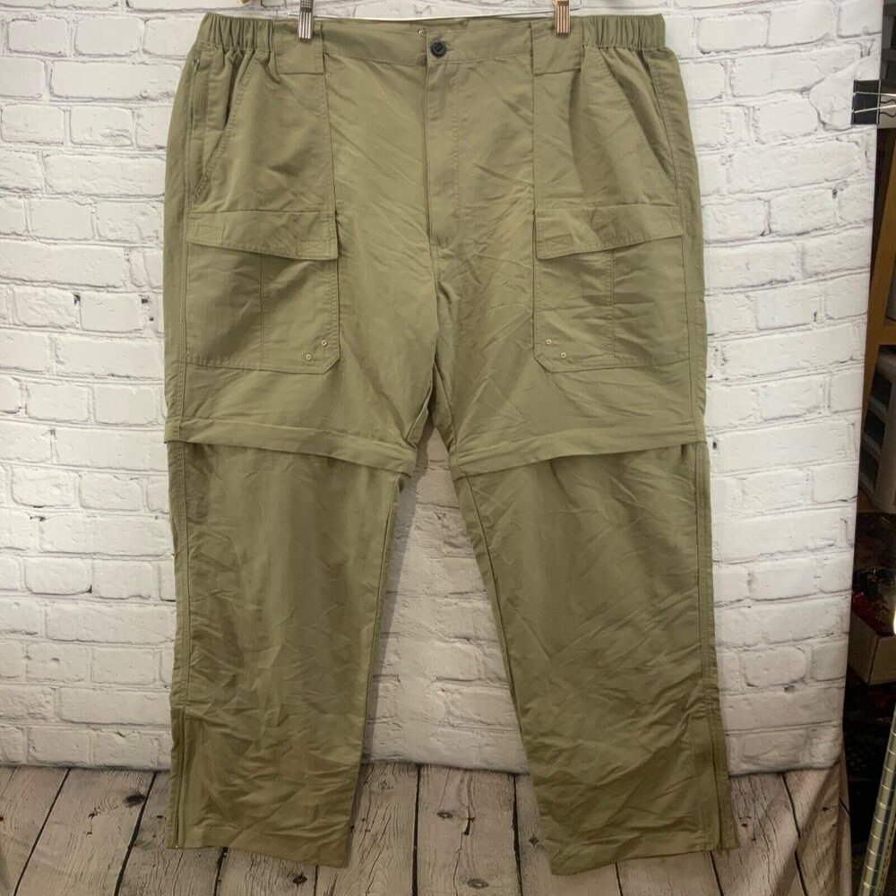 Worldwide Sportsman Khaki Pants Mens Sz‎ 2XL Removable Pant Legs Hiking Camping